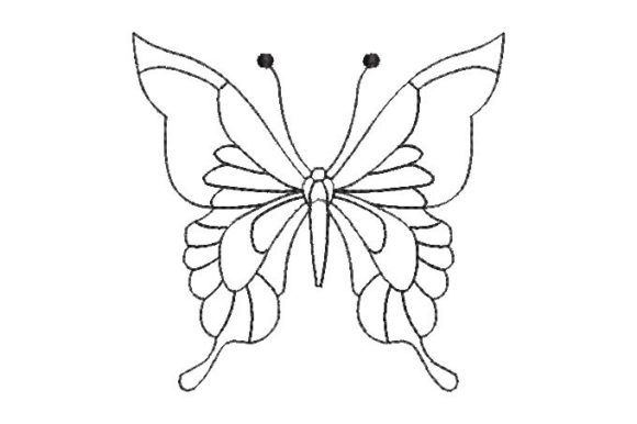 Butterfly Silhouette: Seasonal Embroidery Review