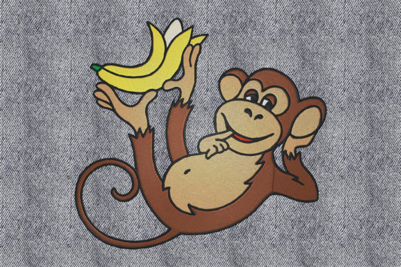 Chimpanzee with Banana: Embroidery Designer Review