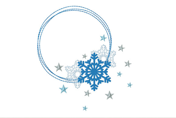 Circle Frame with Snowflakes: A Designer's Review for Apparel