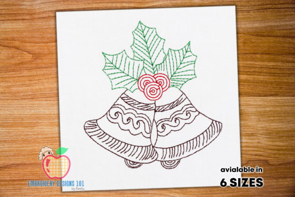 Decorative Bell: A Line Art Embroidery Design Review