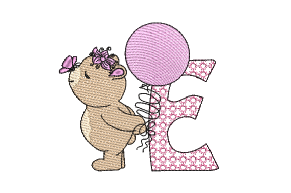 E Girl Teddy: A Hand-Drawn Charm for Personalized Gifts