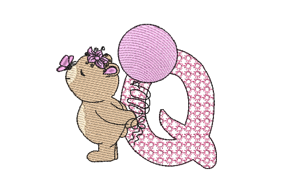Q Girl Teddy: A Hand-Drawn Gem for Personalized Gifts