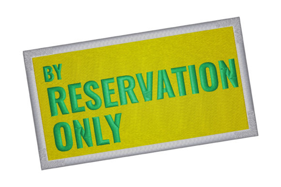 Reservation Sign: An Embroidery Designer's Review