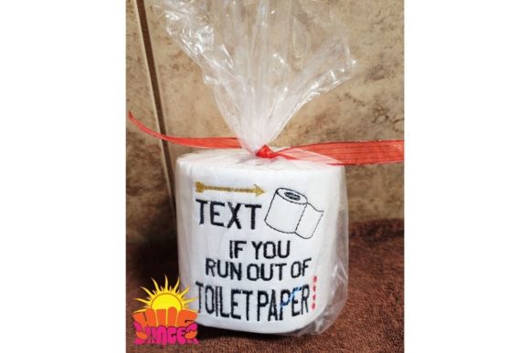 Text for Tp: Bathroom Humor Embroidery for Thoughtful Gifts